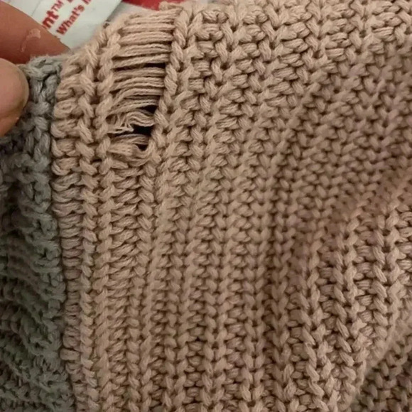 SUPERDRY Nordic Pink Colorblock Sweater - Picture 6 of 6